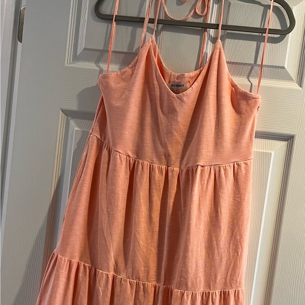 Pink Old Navy maxi dress size M